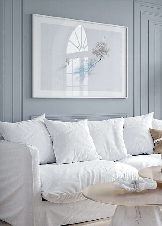 Shadows of Trees and Birds Plakat