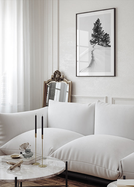 About the snow and forms Plakat