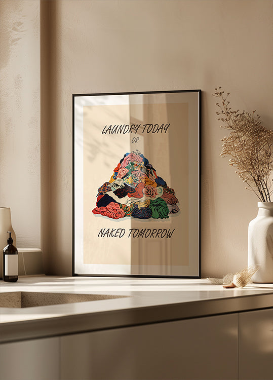 Laundry Naked Pictufy Plakat
