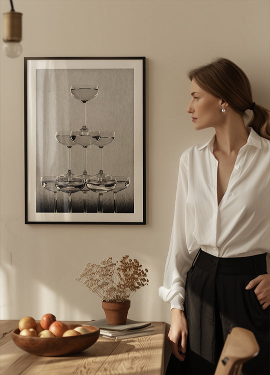 Champagne tower No.9 Plakat