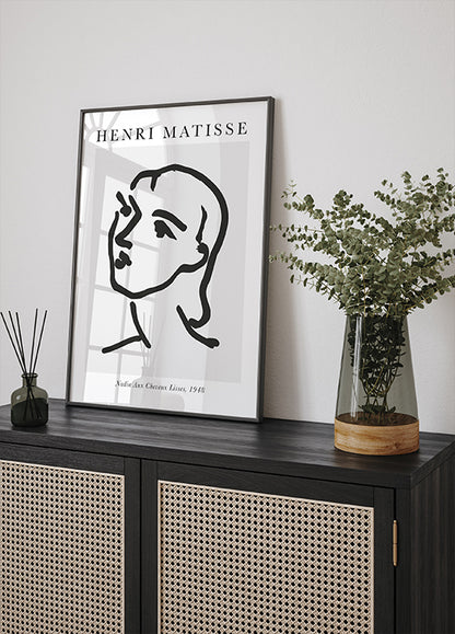 H. Matisse Nadia Aux Cheveux Lisses Plakat