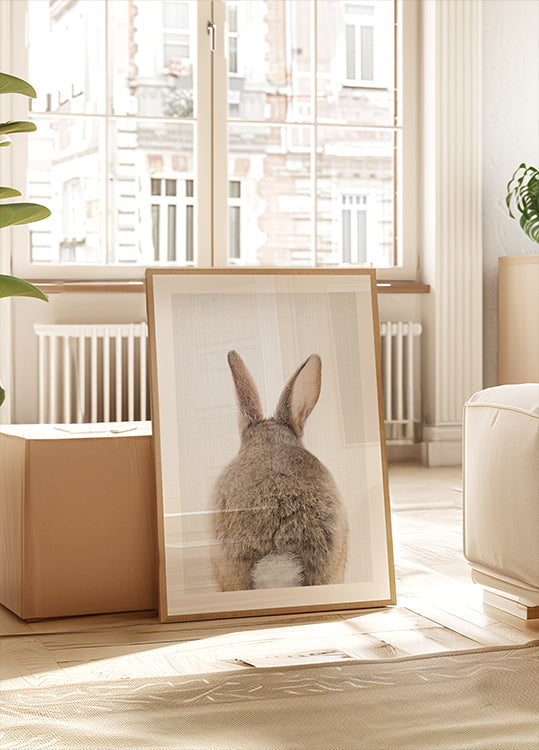 Peekaboo Bunny Tail Plakat