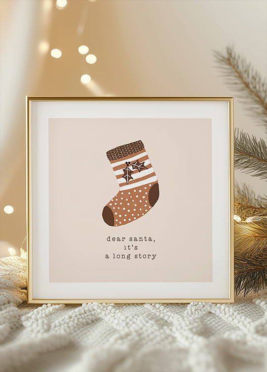 Dear Santa It's a Long Story Poster