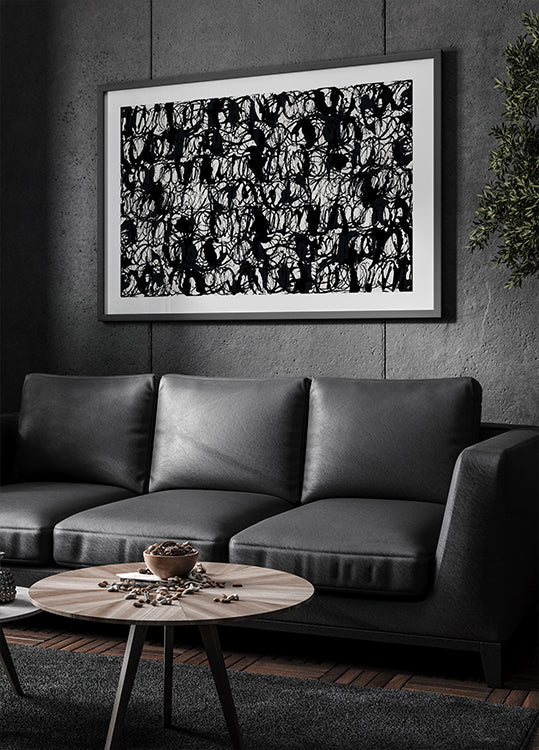 Abstract Ink Swirls Black 2