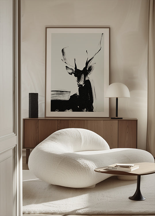 Brushstroke Deer I Plakat