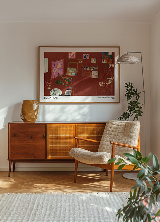 The Red Studio by Henri Matisse Plakat