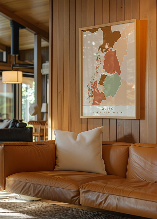 Black Maps Earth Tones 70 Plakat