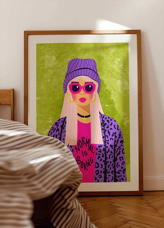 Normal is boring Plakat