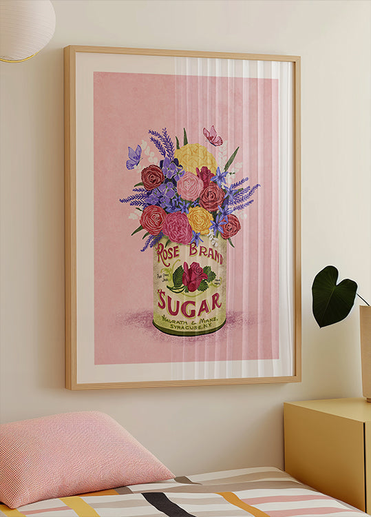 Flowers In a vintage Can  Plakat