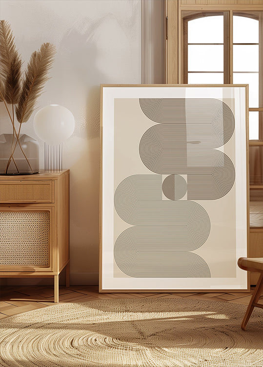 Layered Arch Lines Plakat