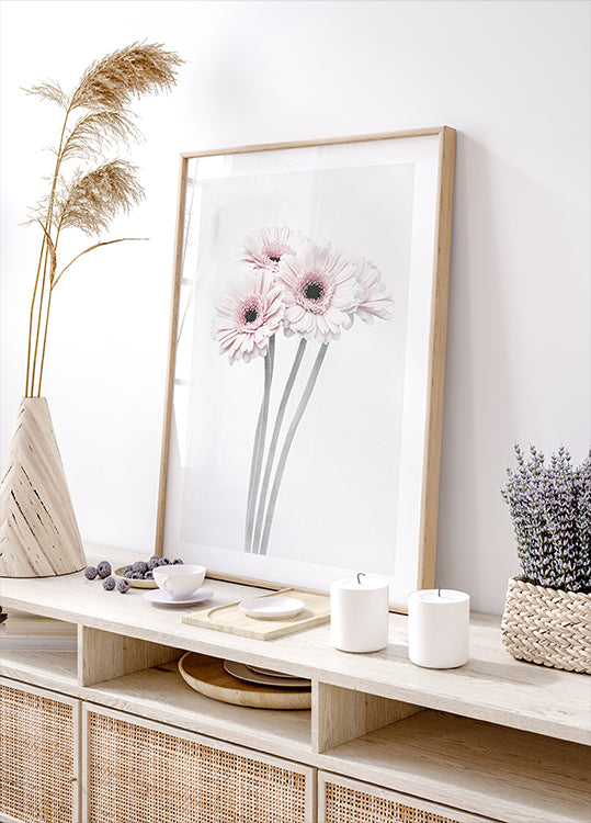 Pink Flowers  Plakat