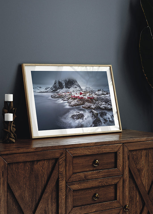 winter Lofoten islands Plakat