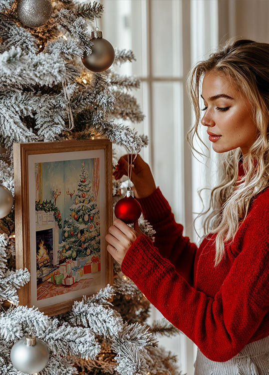 Christmas Living Room Plakat