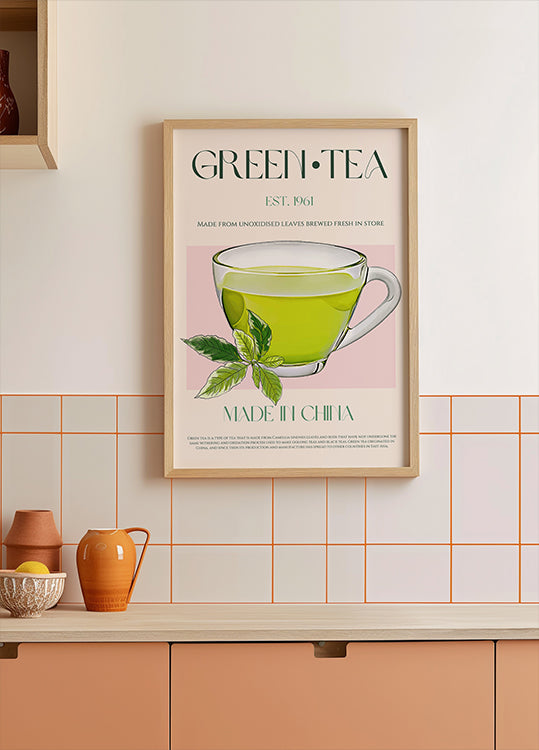 Fresh Green Tea Plakat