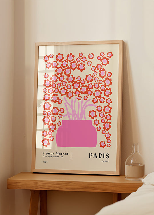 Flower Market. Paris Plakat