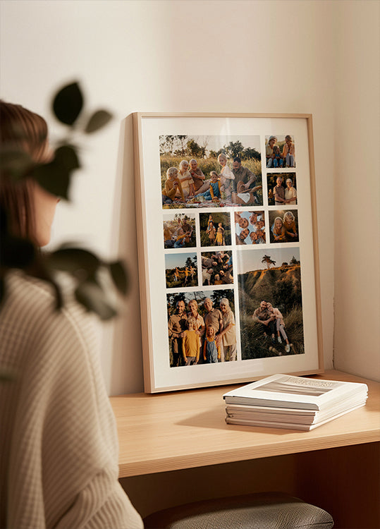 Personalized Photo Collage Plakat