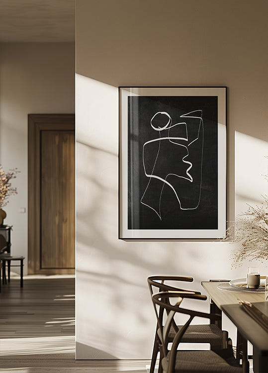 Abstract Line Art 6 2 Plakat