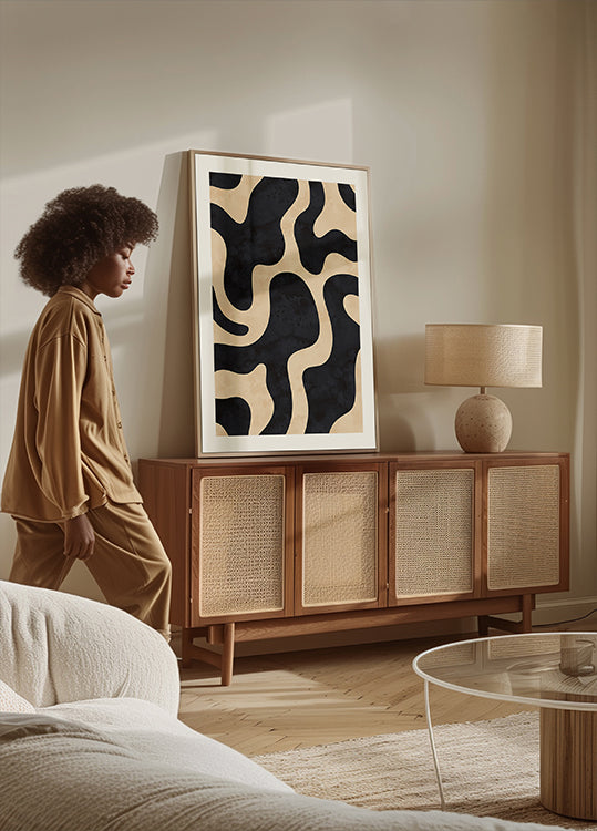 Organic Abstract Shapes Plakat