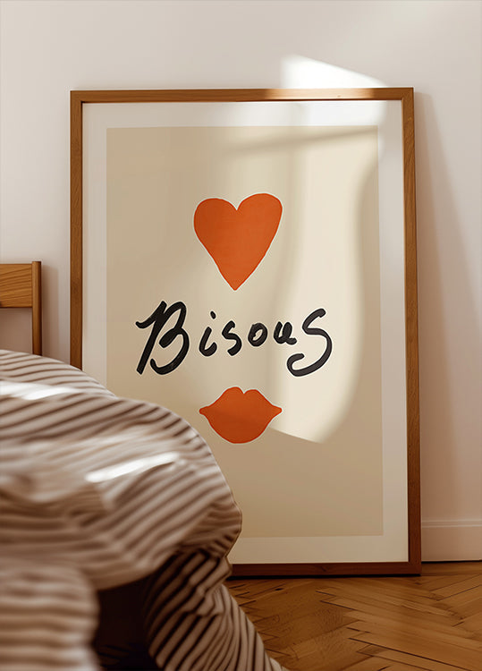 Heartfelt Bisous Plakat