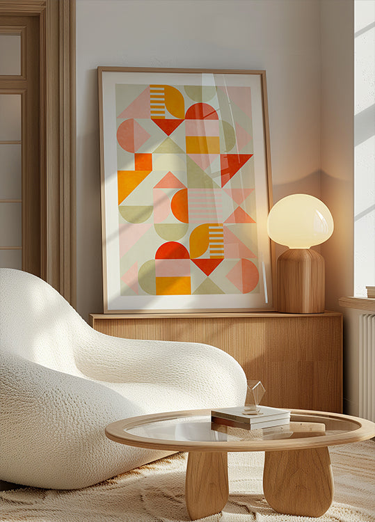 Bauhaus Fun Pastel Plakat