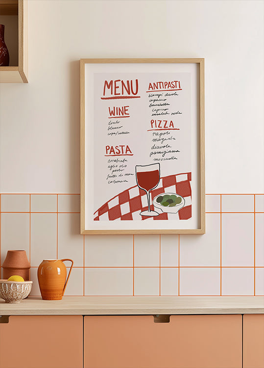 Italian Cuisine Delight  Plakat