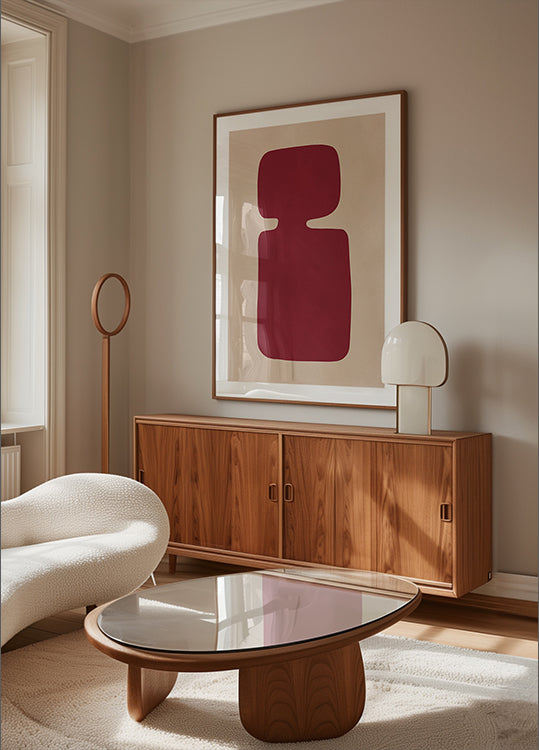 Crimson Silhouette Plakat