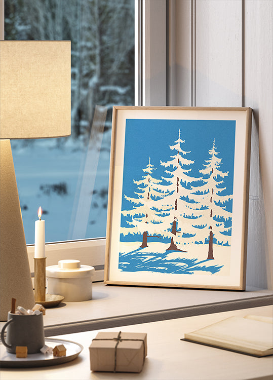 Harz Winter Trees Plakat