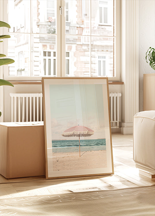 Pink Umbrella Plakat