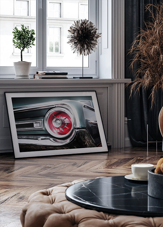 American classic car Galaxie 500 1964 Rear Plakat