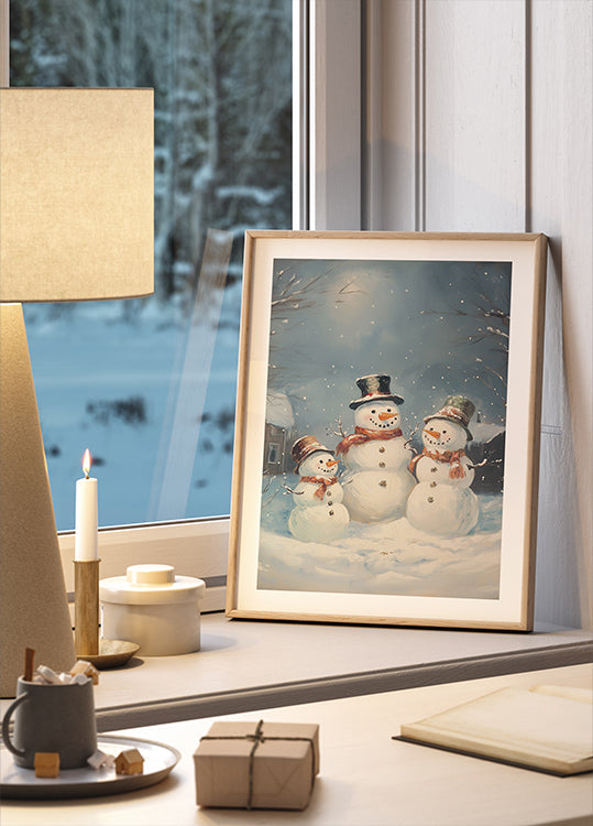 Snowman Family Plakat