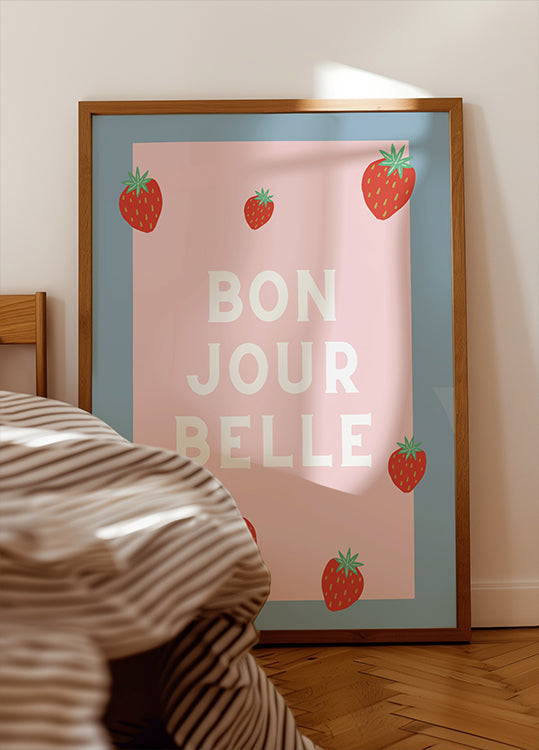 Bon Jour Belle Plakat