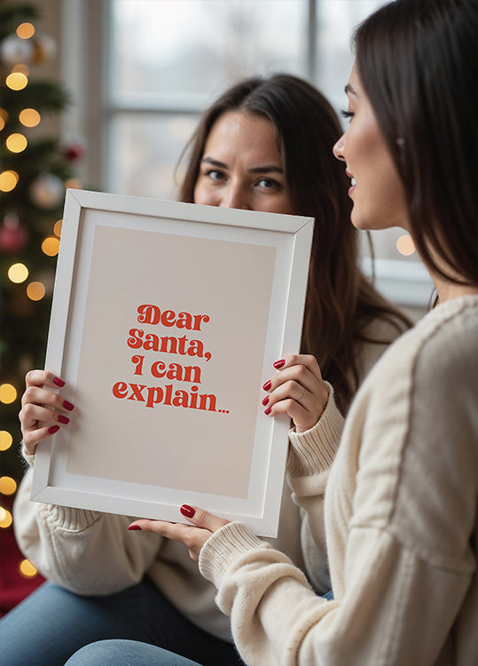 Dear Santa I can Explain Plakat