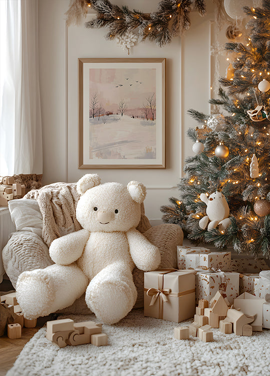 Vögel im Winter Plakat