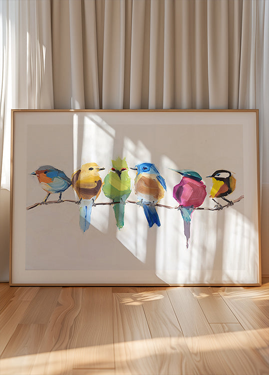 Birds On a Branch Plakat