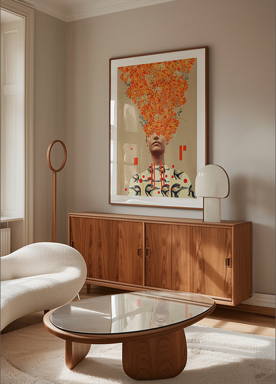 Bird Flight In Autumn Plakat