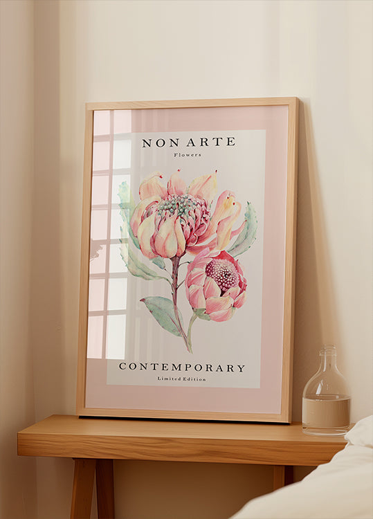 Non Arte rose flower Plakat