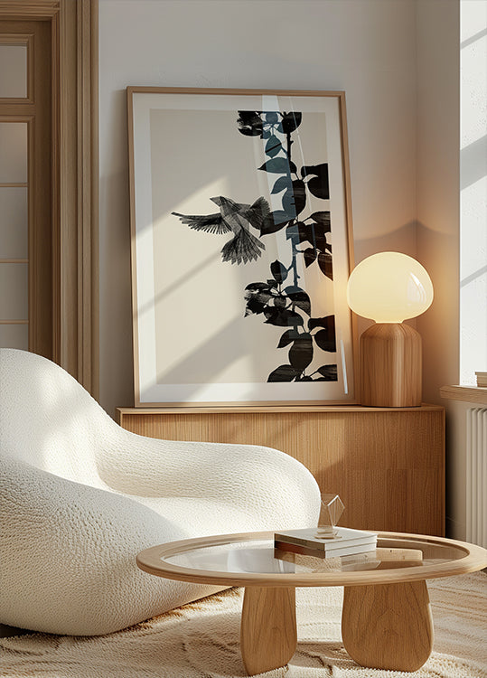 Bird Botanical a 20x30 Plakat