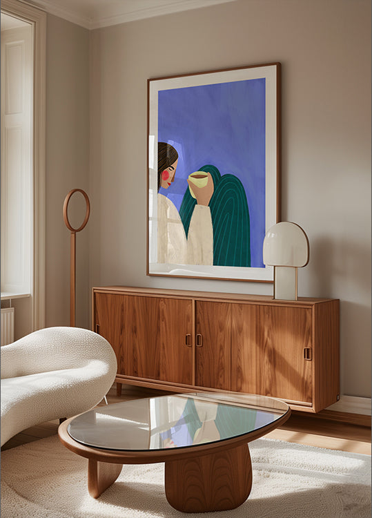 Sipping Coffee Plakat