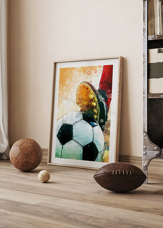 Football 1 sport art Plakat