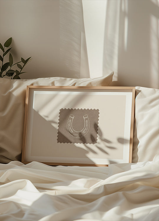 Rustic Horseshoe Linen Plakat