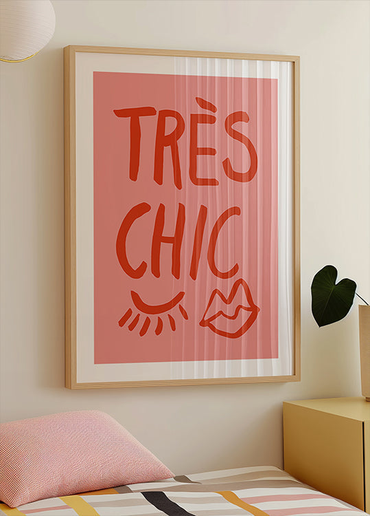 Très Chic Pink Plakat