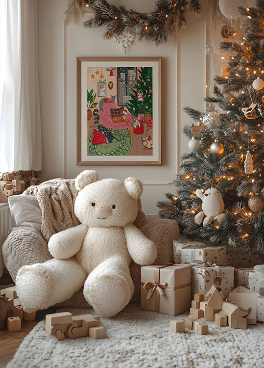 Christmas Cats in NY Plakat