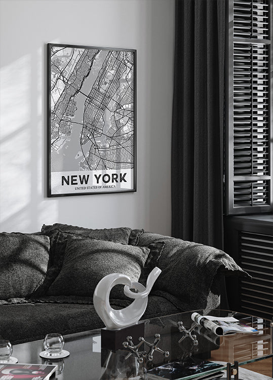 New York White Plakat