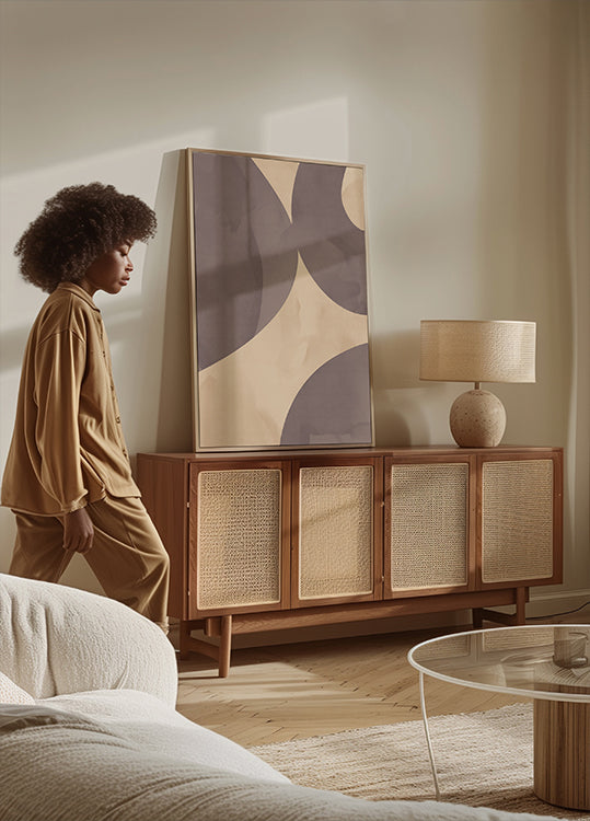 Soft Flow, Abstract Shapes Plakat