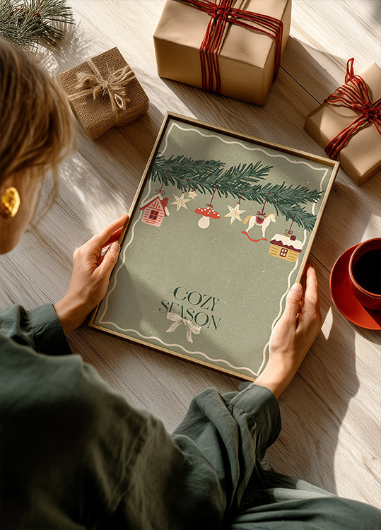 Toys on the Christmas tree Plakat