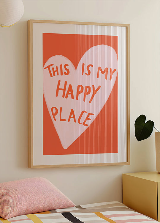 Happy Heart Message Plakat