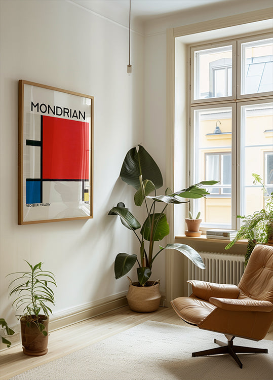 Composition with Red, Blue, and Yellow 1930 Plakat