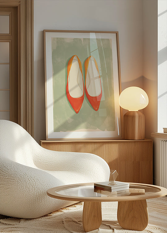 Red Ballet Flats Plakat