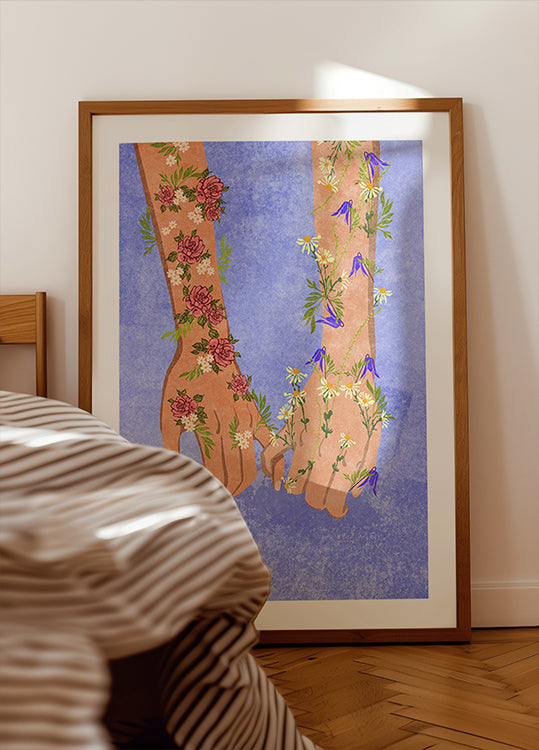 Holding hands  Plakat