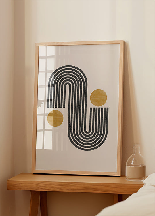 Curved Harmony Plakat